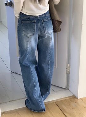 韩国正品直邮26年设计师品牌秋冬款休闲牛仔裤