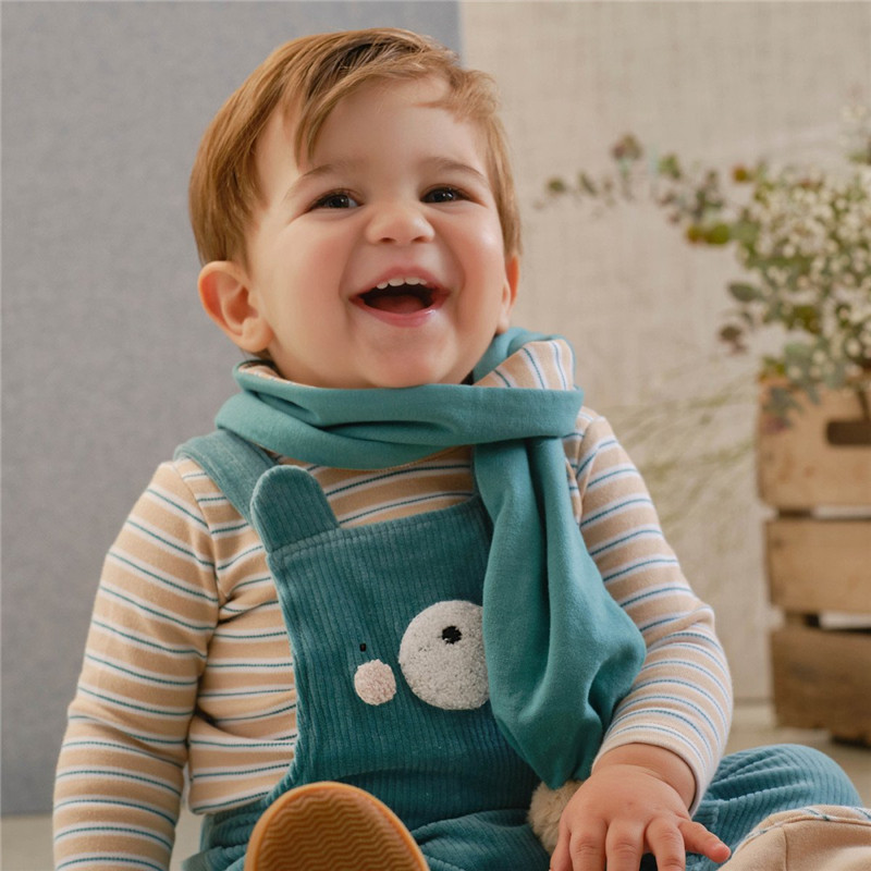 西班牙piccolo灯芯绒条纹背带裤