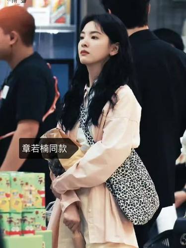 宋慧乔同款豹纹单肩包白百合章若楠同款帆布包明星同款布包女包
