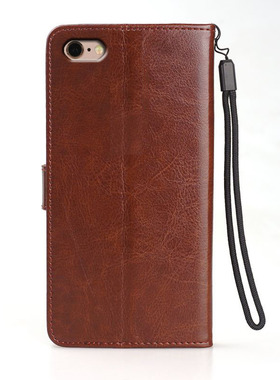 适用iphone6splus手机壳翻盖6S普拉斯保护套插卡苹果6plus外壳5.5寸平果插卡PG潮女IP6PS全包六P男士爱疯磁扣