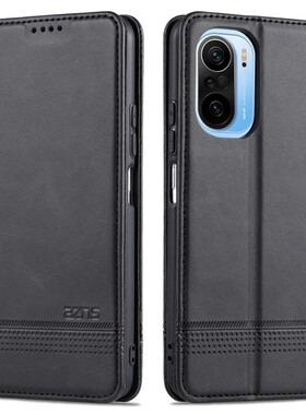 适用 红米K40手机壳翻盖红米K4O保护套6.67英寸小米M2012K11AC外壳皮夹Redmi硅胶红米k40 5g防摔磁扣钢化膜潮