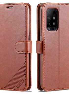 适用oppoReno5Lite手机壳皮夹oppoCPH2205保护套翻盖式RENO5青春版外壳6.43英寸opop左右开opp带盖OPPP皮套子