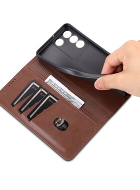 适用VIVOV27e手机壳6.62英寸VIVOV2237外壳翻盖保护套皮夹vivi男士viuo磁扣viv0潮女Ⅴivo新款wiwo插卡viov防