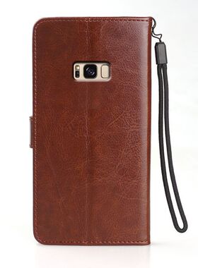 适用三星g9508手机壳翻盖galaxy s8外壳皮夹SM-G9500保护套5.8寸小屏插卡S89500磁扣g950f硅胶g95oo全包钱包?