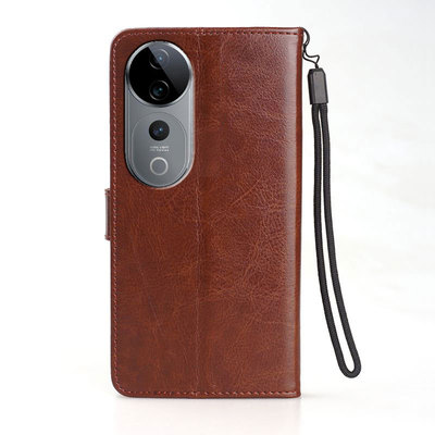 适用Vivo V40手机壳翻盖VivoV40外壳皮夹VivoV2348保护套6.78英寸vovo新款wiwo男士V1VO防摔vovi硅胶viuo插卡