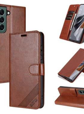 适用三星SM一S9060手机壳翻盖SM-S9060保护套皮夹GALAXY S22+ 5G外壳6.60英寸SMS906W膜S22PLUS软壳S906B男士