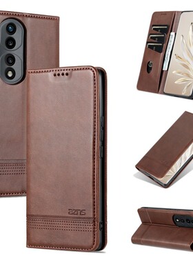 适用荣耀70PRO+手机壳皮夹华为HPB一AN00保护套翻盖荣耀HPB-AN00外壳6.78英寸por磁扣pr0全包荣耀7opro+新款?