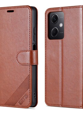 适用 红米NOTE12 4G手机壳翻盖小米23021RAA2Y保护套皮夹小米23021RAAEG外壳6.67英寸红米NOTE124G防摔NOTO磁