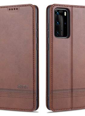 适用华为ELS一AN00手机壳皮夹华为ELS-AN00保护套翻盖华为P40PRO外壳6.58英寸q40pro潮女ELS-TN00新款华为ELS