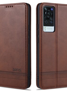 适用vivoX60手机壳皮夹vivoV2046A保护套翻盖vivoV2046T外壳6.56英寸vovoX6O插卡v0iv叉六十钢化膜vibo潮女vi