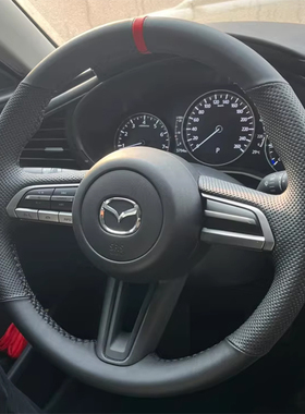 马自达cx30方向盘套真皮23款昂克赛拉次世代CX50把套专用手缝全包