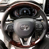 丰田新卡罗拉雷凌八代凯美瑞方向盘套真皮把套手缝专用 24款