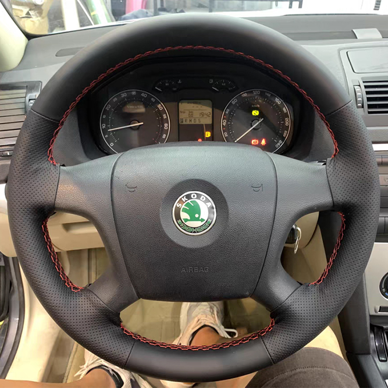 斯柯达明锐晶锐真皮专用方向盘套