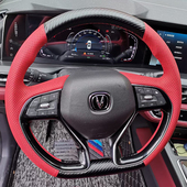 二三代CS75把套专用手缝全包 23款 长安CS75plus方向盘套真皮20