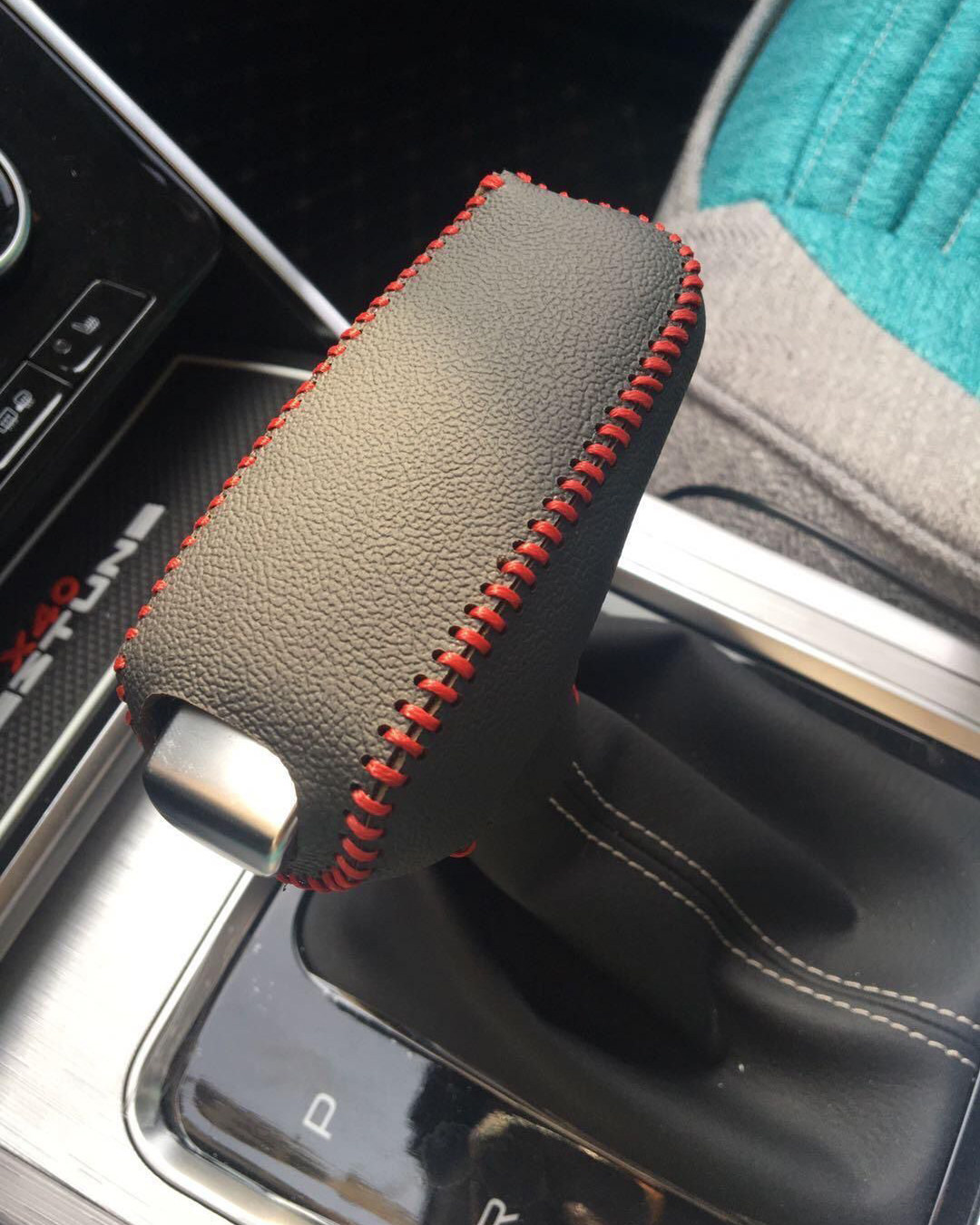 17-18-19-20款奔腾x40档把套真皮排挡套自动挡杆套手动档位手刹套