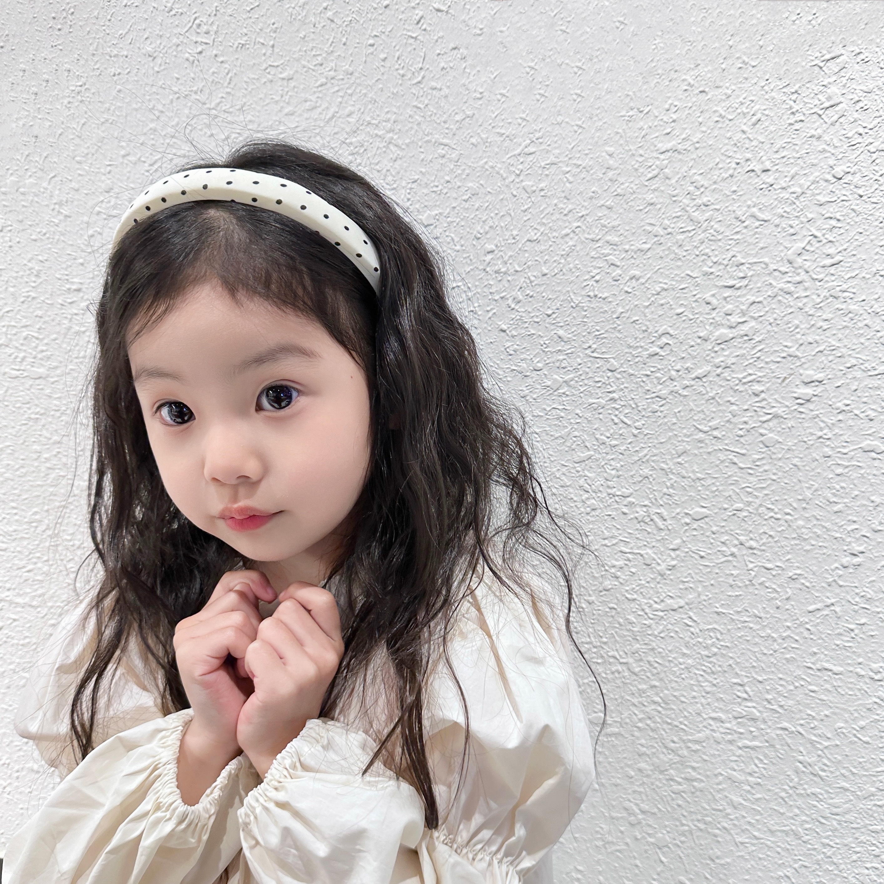 新款黑白波点发箍儿童 韩版宝宝头饰发饰 女童头箍