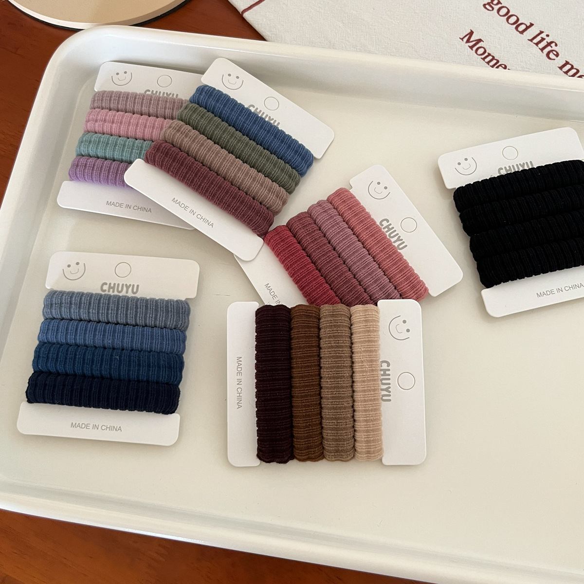 4根一卡毛巾圈儿童发圈