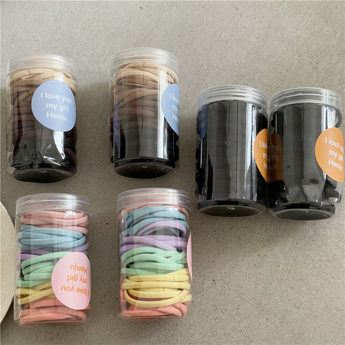 基础打底高弹力儿童皮筋 扎头发小学生发圈头绳 女童马尾绳耐用