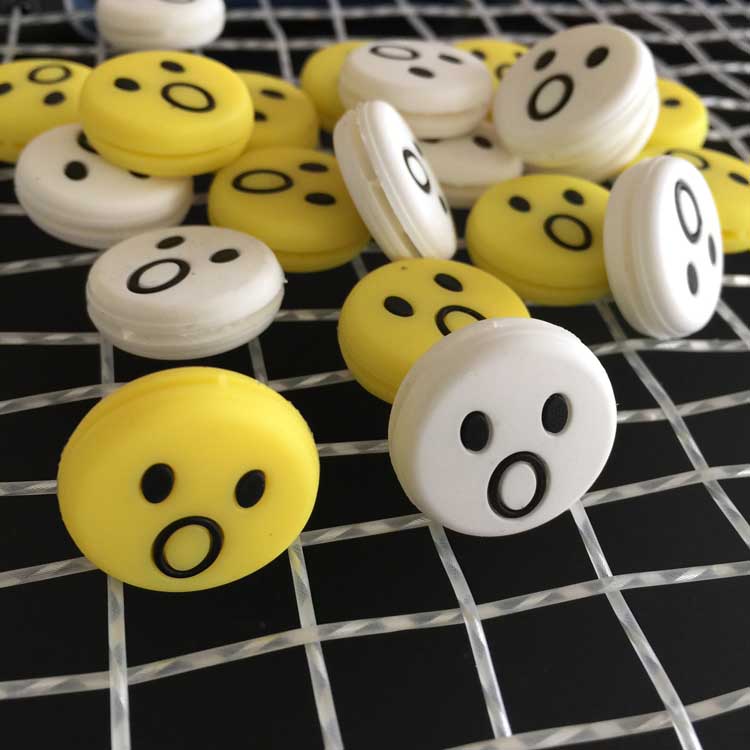 鑫迪速枫 经典款奇趣壁网球拍避震器 黄色白色惊讶避震器 硅胶