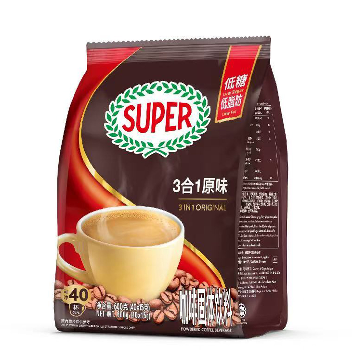 马来西亚进口超级三合一原味咖啡