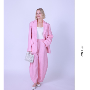 ETIK 收腰弯刀裤 套装 Nor瑞典春夏亚麻西装