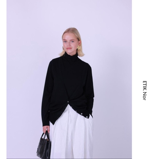 ETIK 两件套 Nor瑞典美丽诺羊毛高领开衫