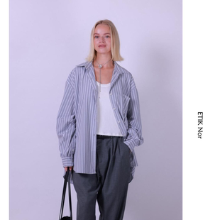 ETIK Nor瑞典棉条纹衬衫