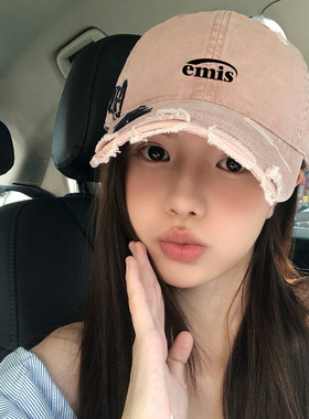 emis牛仔棒球帽女个性鸭舌帽子