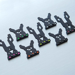 自制田宫四驱车配件MS/MSL/FMA/VZ胶片尾荡套组带彩色碳纤维承重