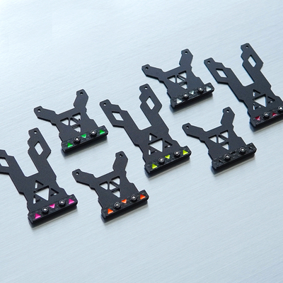 自制田宫四驱车配件MS/MSL/FMA/VZ胶片尾荡套组带彩色碳纤维承重