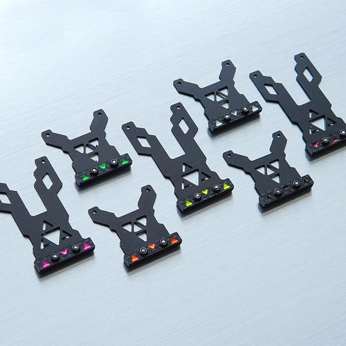 自制田宫四驱车配件MS/MSL/FMA/VZ胶片尾荡套组带彩色碳纤维承重