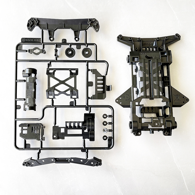捷品迷你四驱车四驱兄弟  SXX 黑色单底盘 五金包 备用配件
