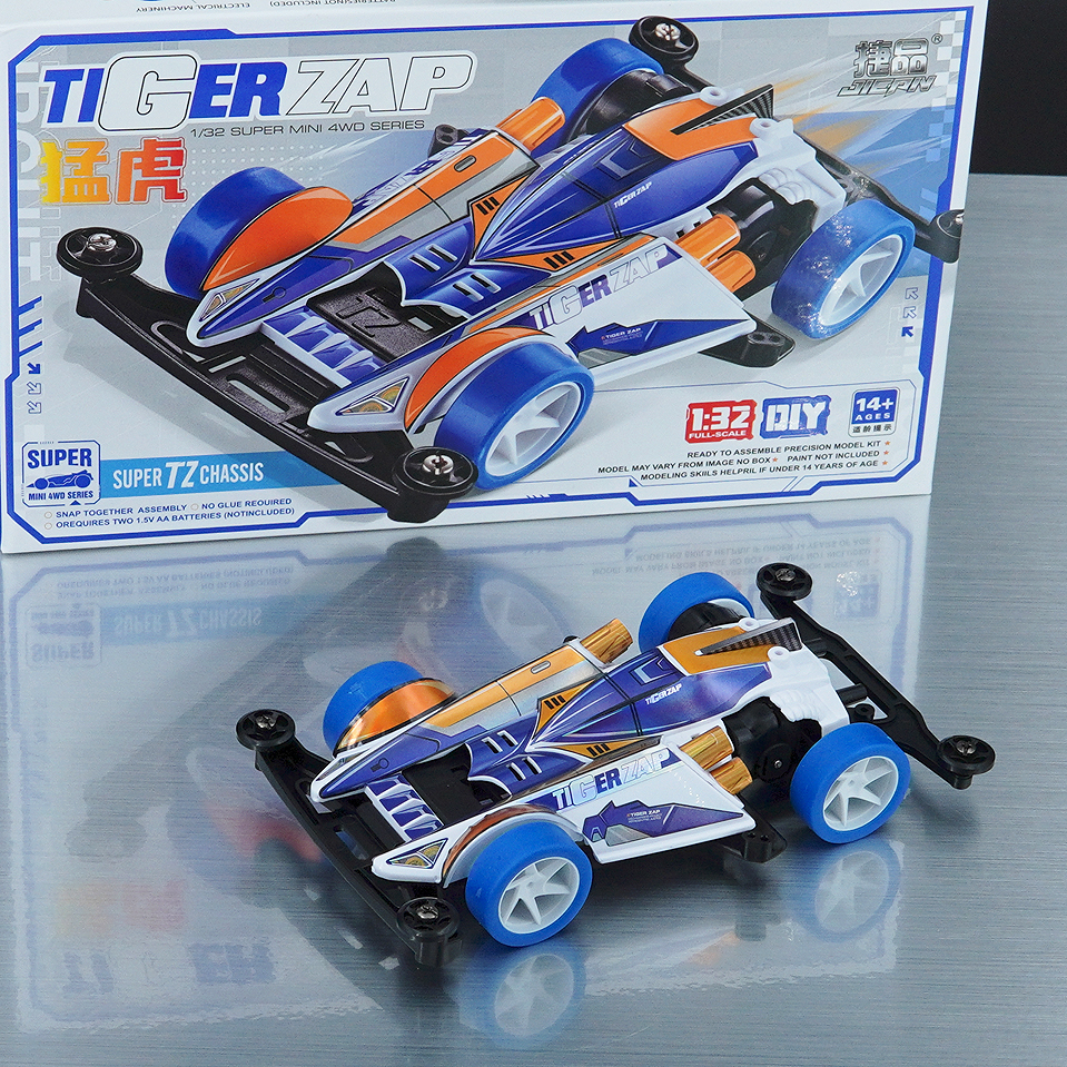 扬楷 捷品迷你四驱车 TZ底盘 猛虎 赛车 组装玩具