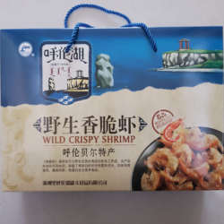 呼伦湖特产 湖船牌香脆虾 30克*10罐/礼盒