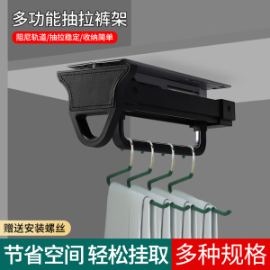 顶装伸缩裤架衣柜内置