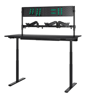 IKEA宜家正品代购摩罗姆罗坐/站两用式电竞桌带显示器支架夹电动