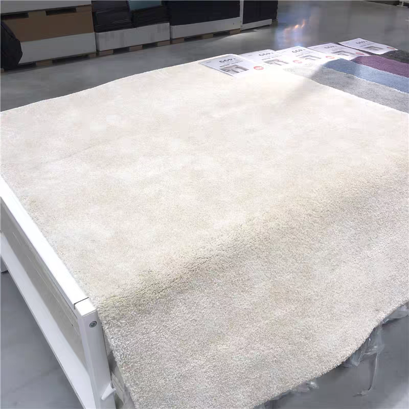 IKEA宜家短绒地毯代购斯托恩瑟 卧室客厅茶几简约纯色地毯133*195