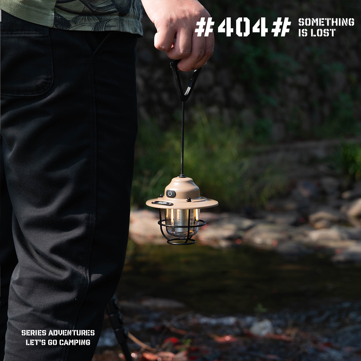 户外照明露营灯80H续航氛围灯帐篷天幕手电筒LED灯复古松果灯