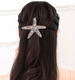 韩国网红优雅水钻海星弹簧横夹小号发卡后脑勺马尾中号发夹头饰品