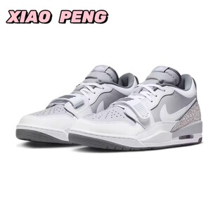 耐克男鞋Jordan Legacy AJ312灰色低帮运动休闲l篮球鞋CD7069-005
