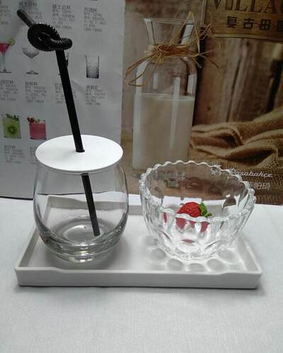 免费logo美发塑料透明耐热玻璃杯
