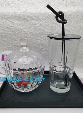 ARC法国高诺钢化玻璃杯美容美发足浴采耳店用茶水杯带盖定制logo