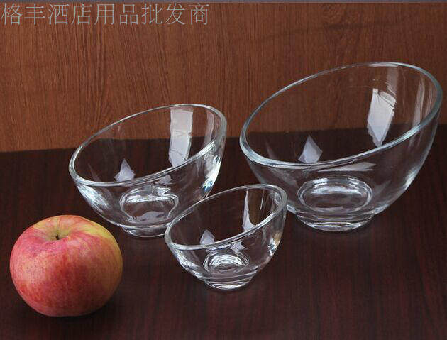 加厚玻璃斜口碗 沙拉碗  冰淇淋碗 玻璃碗 甜品雪糕碗 调料碗,餐饮具,碗,淘宝优惠券,粉丝福利购,淘宝优惠卷