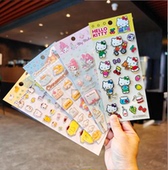 正版 授权可爱三丽鸥大耳狗库洛米布丁狗立体水晶贴画学生手账贴纸