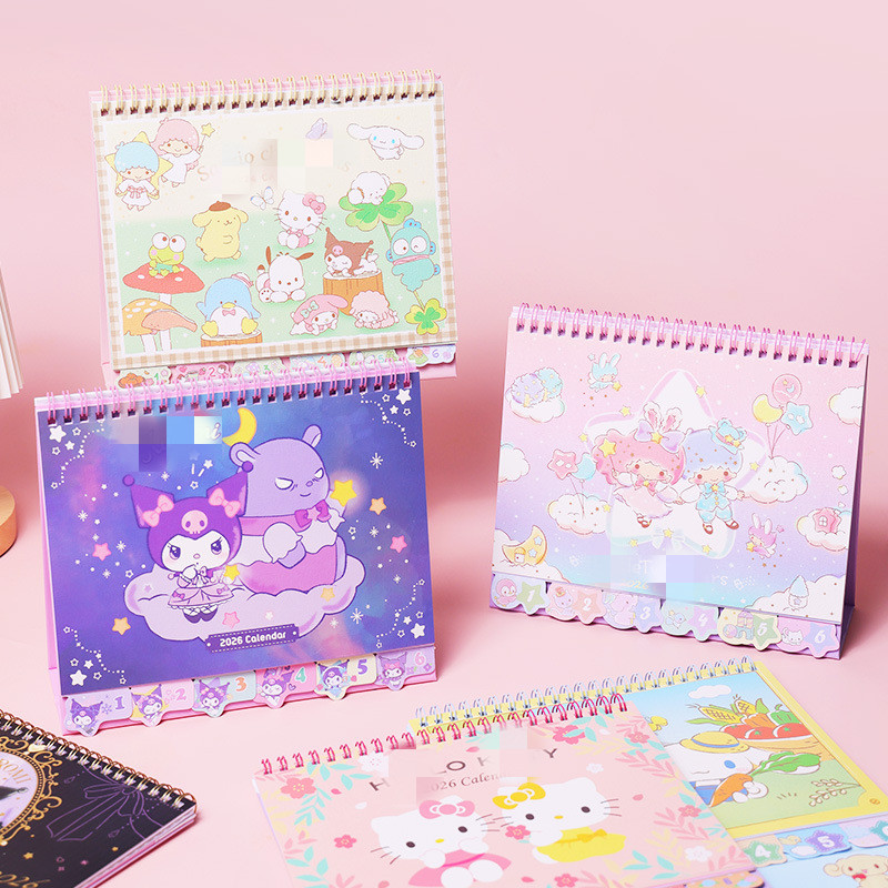 2026年台历港版香港桌面摆件可爱大集合日历记事本办公室日月历本