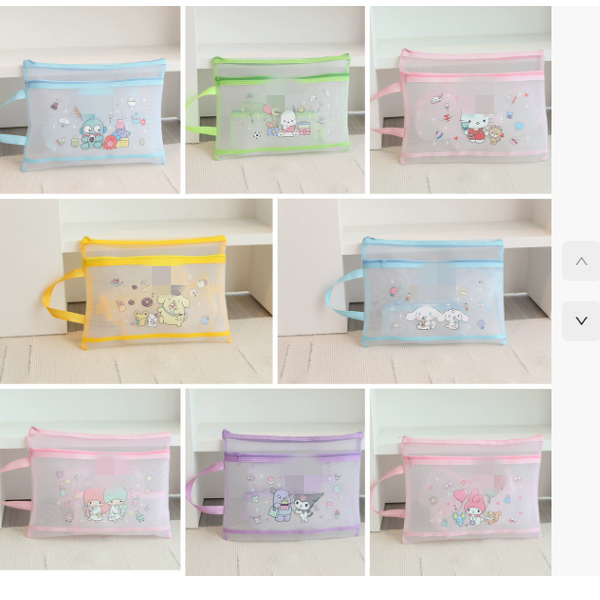 卡通A4网纱透明学生大容量双层科目分类袋试卷文件票据拉链资料袋,文具电教/文化用品/商务用品,文件袋/资料袋/试卷收纳袋,淘宝优惠券,粉丝福利购,淘宝优惠卷