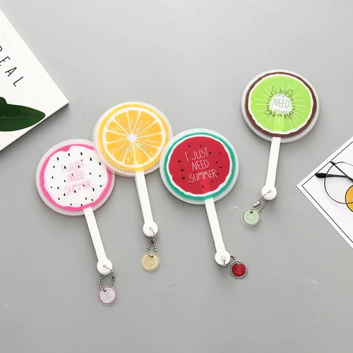 Мультяшный свежий милый прохладный маленький круглый веер