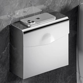 免打孔不锈钢手纸盒卫生间纸巾盒酒店宾馆草纸盒卫生纸置物架壁挂