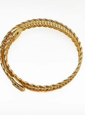 日韩金属不规则开口可活动手镯  气质潮流简约手链女生高级感饰品