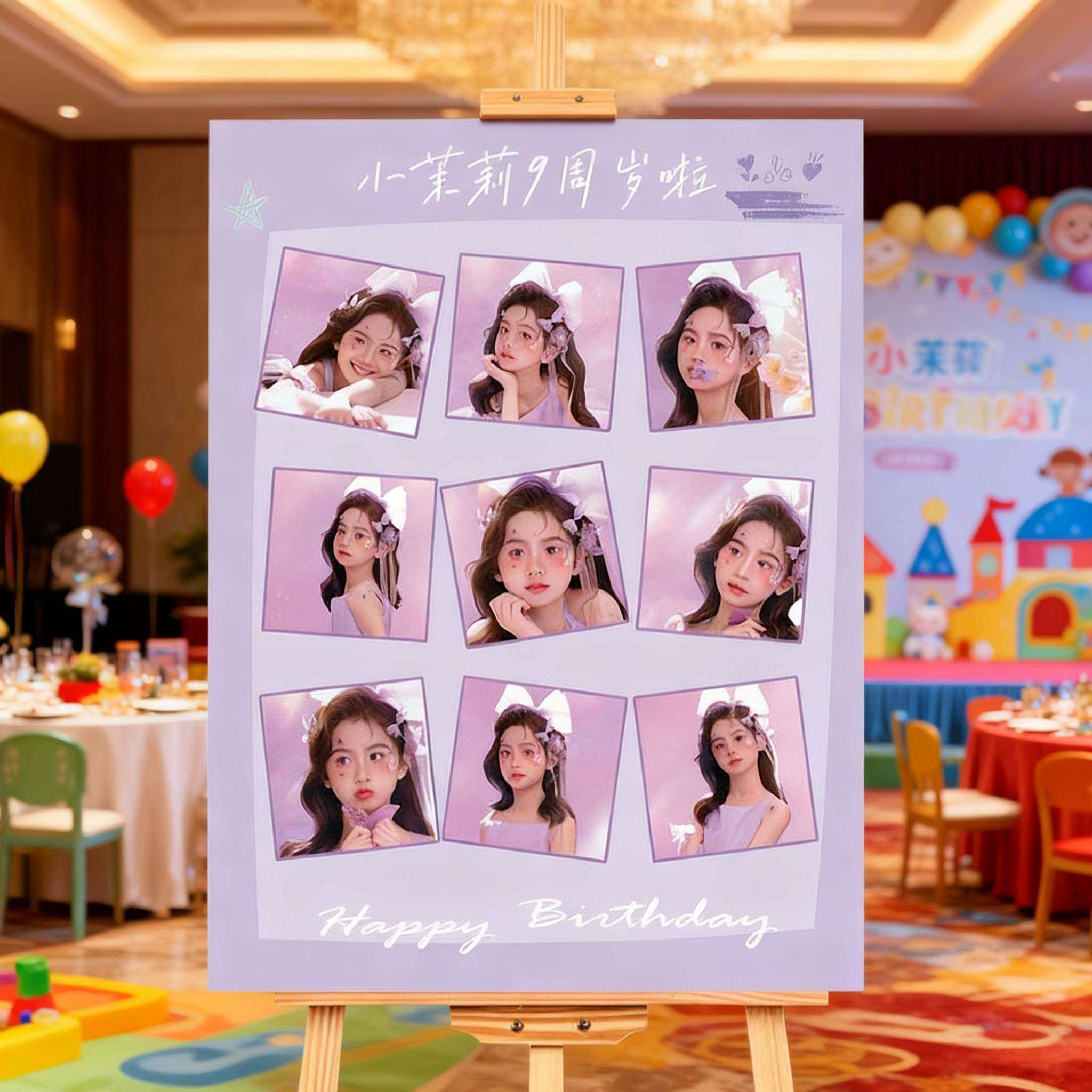 儿童宝宝周岁生日女孩男孩派对仪式感布置装饰迎宾牌KT板门口展示,节庆用品/礼品,装扮布置套餐,淘宝优惠券,粉丝福利购,淘宝优惠卷